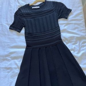 black zara dress